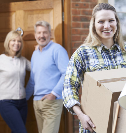 daughter moving out of parent’s home